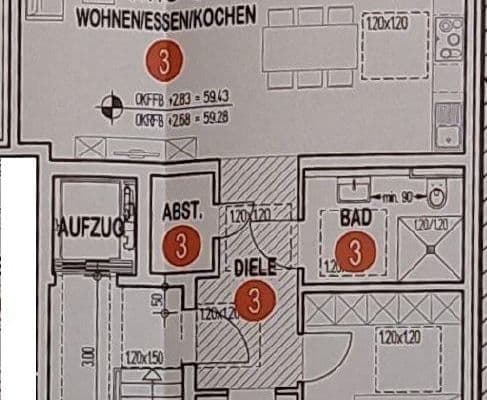 Prenájom bytu 3-izbový 82 m², Köln, Severné Porýnie - Westfálsko Prenájom bytu 3-izbový 82 m², Köln, Severné Porýnie - Westfálsko