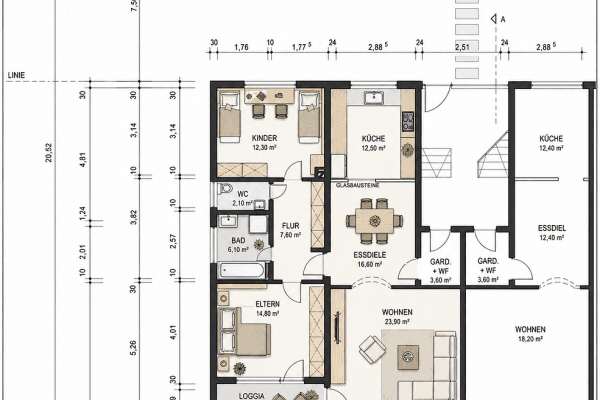 Prenájom bytu 3-izbový 82 m², Ampfing, Bavorsko Prenájom bytu 3-izbový 82 m², Ampfing, Bavorsko