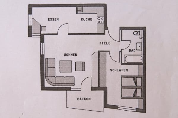 Prenájom bytu 2-izbový 60 m², Kirchheimer Str. 9, Zell unter Aichelberg Prenájom bytu 2-izbový 60 m², Kirchheimer Str. 9, Zell unter Aichelberg