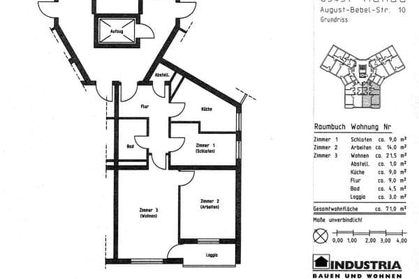 Predaj bytu 3-izbový 72 m², August-Bebel-Straße 10, Hanau, Hesensko Predaj bytu 3-izbový 72 m², August-Bebel-Straße 10, Hanau, Hesensko