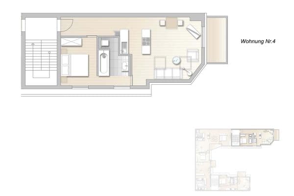 Prenájom bytu 2-izbový 52 m², Dirschauer Straße 6, Berlin, Berlín Prenájom bytu 2-izbový 52 m², Dirschauer Straße 6, Berlin, Berlín