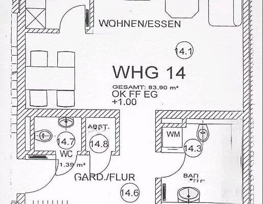 Prenájom bytu 3-izbový 84 m², Nienburg Prenájom bytu 3-izbový 84 m², Nienburg