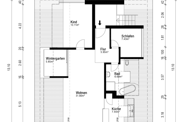 Prenájom bytu 3-izbový 74 m², Röngtenstr. 10, Karlsdorf-Neuthard Prenájom bytu 3-izbový 74 m², Röngtenstr. 10, Karlsdorf-Neuthard