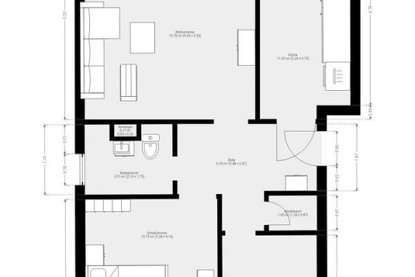 Predaj bytu 3-izbový 65 m², Braunschweig, Dolné Sasko Predaj bytu 3-izbový 65 m², Braunschweig, Dolné Sasko