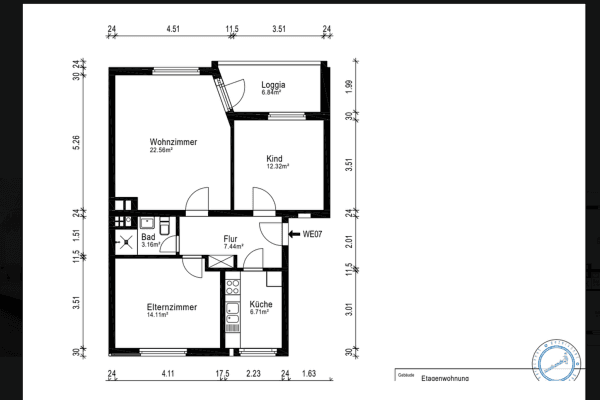 Prenájom bytu 3-izbový 71 m², Bremerhaven, Brémy Prenájom bytu 3-izbový 71 m², Bremerhaven, Brémy