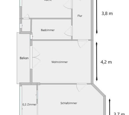 Prenájom bytu 2-izbový 76 m², Parkstr. 21 b, Osnabrück, Dolné Sasko Prenájom bytu 2-izbový 76 m², Parkstr. 21 b, Osnabrück, Dolné Sasko