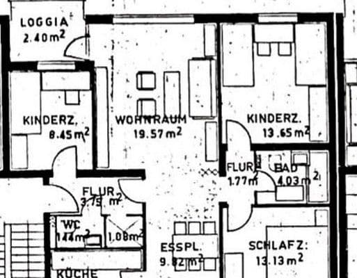 Prenájom bytu 4-izbový 88 m², Große Pranke, Hannover Prenájom bytu 4-izbový 88 m², Große Pranke, Hannover