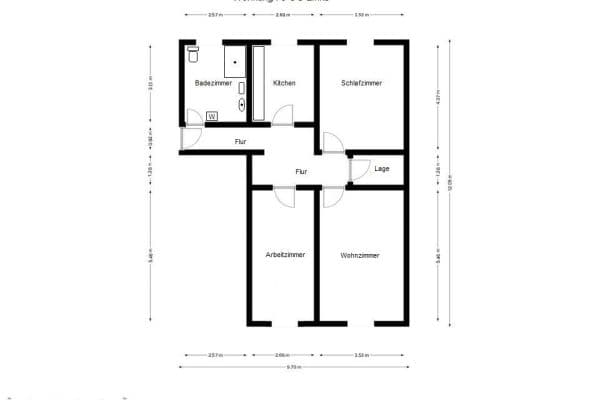 Predaj bytu 3-izbový 80 m², Bayreuth, Bavorsko Predaj bytu 3-izbový 80 m², Bayreuth, Bavorsko