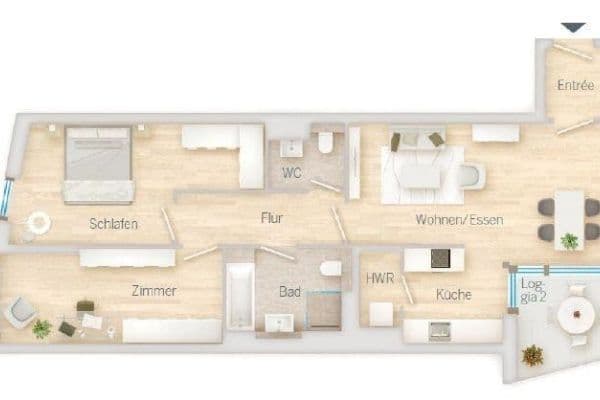 Predaj bytu 3-izbový 88 m², Maxfeldstr., Nürnberg, Bavorsko Predaj bytu 3-izbový 88 m², Maxfeldstr., Nürnberg, Bavorsko