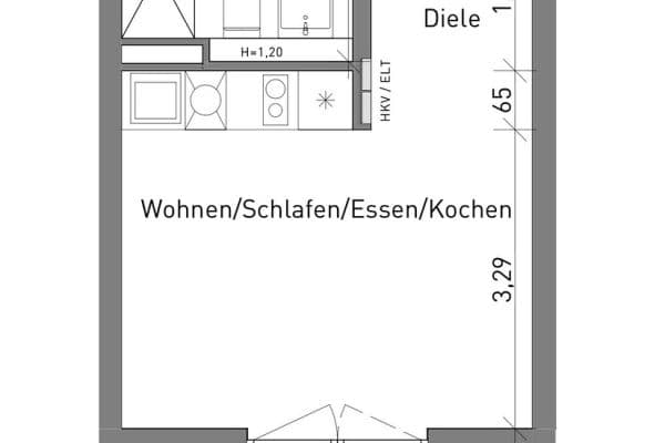 Prenájom bytu 1-izbový 26 m², Maximilianstraße 43, Nürnberg, Bavorsko Prenájom bytu 1-izbový 26 m², Maximilianstraße 43, Nürnberg, Bavorsko