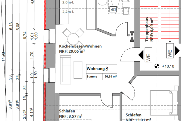 Prenájom bytu 3-izbový 57 m², Regensburg Prenájom bytu 3-izbový 57 m², Regensburg