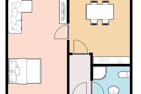 Predaj bytu 2-izbový 42 m², Sametová, Liberec, Liberecký kraj Predaj bytu 2-izbový 42 m², Sametová, Liberec, Liberecký kraj