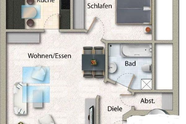 Prenájom bytu 2-izbový 54 m², Goldbachstraße 76, Dörzbach Prenájom bytu 2-izbový 54 m², Goldbachstraße 76, Dörzbach
