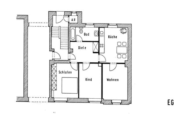 Prenájom bytu 3-izbový 90 m², Essen Prenájom bytu 3-izbový 90 m², Essen