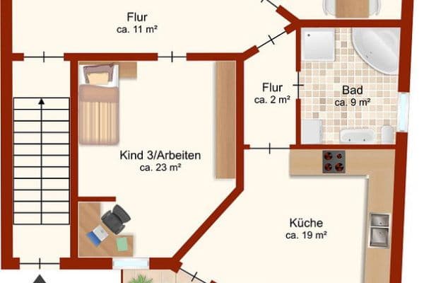 Prenájom bytu 5-izbový 145 m², Krukenbergstr. 1, Halle, Sasko-Anhaltsko Prenájom bytu 5-izbový 145 m², Krukenbergstr. 1, Halle, Sasko-Anhaltsko