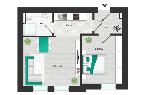 Prenájom bytu 2-izbový 31 m², Karl-Ferlemann-Straße 10, Leipzig, Sasko Prenájom bytu 2-izbový 31 m², Karl-Ferlemann-Straße 10, Leipzig, Sasko