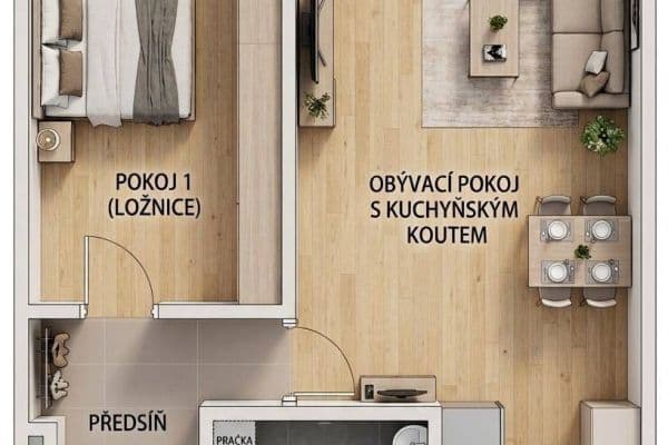 Predaj bytu 2-izbový 50 m², Jungmannova, Hradec Králové Predaj bytu 2-izbový 50 m², Jungmannova, Hradec Králové