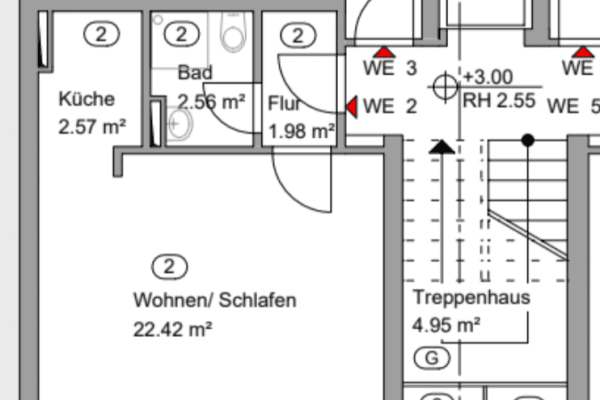 Prenájom bytu 1-izbový 30 m², An der Christuskirche 19, Hannover, Dolné Sasko Prenájom bytu 1-izbový 30 m², An der Christuskirche 19, Hannover, Dolné Sasko