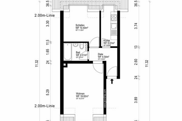 Predaj bytu 2-izbový 42 m², Düsseldorf Predaj bytu 2-izbový 42 m², Düsseldorf