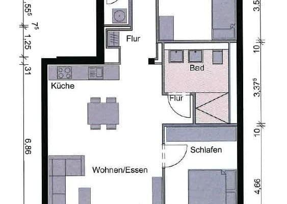 Prenájom bytu 3-izbový 80 m², Rotterdammerplatz 14, Mainz Prenájom bytu 3-izbový 80 m², Rotterdammerplatz 14, Mainz