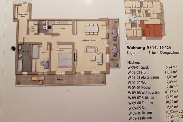 Prenájom bytu 3-izbový 113 m², Columbiastraße 20, Bad Kissingen Prenájom bytu 3-izbový 113 m², Columbiastraße 20, Bad Kissingen