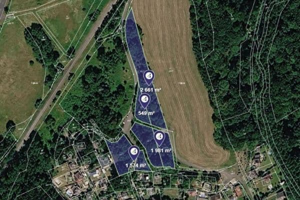 Predaj pozemku 6.765 m², Velké Chvojno Predaj pozemku 6.765 m², Velké Chvojno