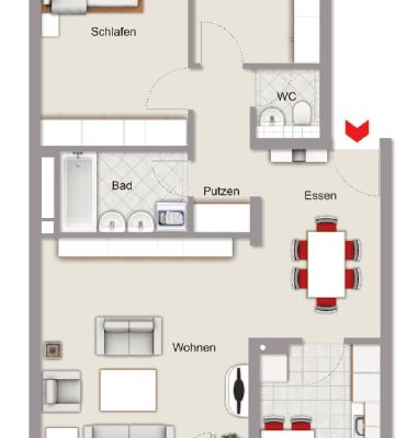 Predaj bytu 3-izbový 85 m², Wiedersbacher, Nürnberg Predaj bytu 3-izbový 85 m², Wiedersbacher, Nürnberg