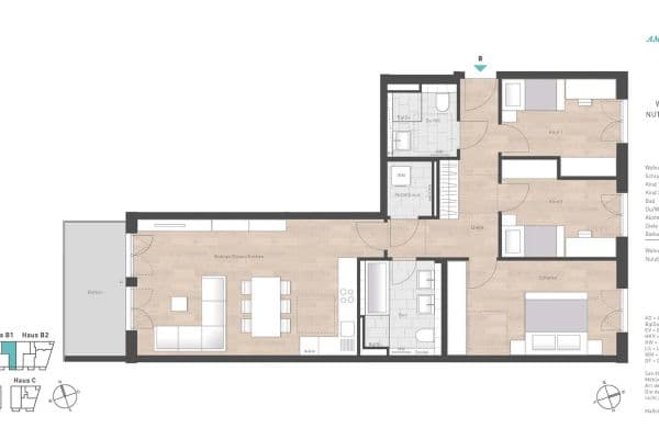 Predaj bytu 4-izbový 100 m², Fußbergstraße, Gauting, Bavorsko Predaj bytu 4-izbový 100 m², Fußbergstraße, Gauting, Bavorsko
