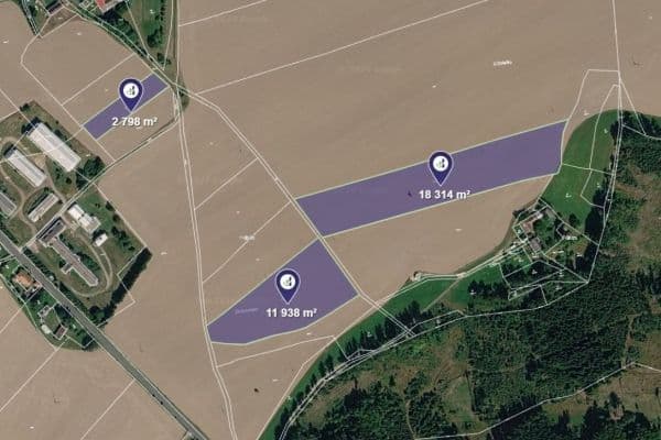 Predaj pozemku 8.263 m², Třebětín Predaj pozemku 8.263 m², Třebětín