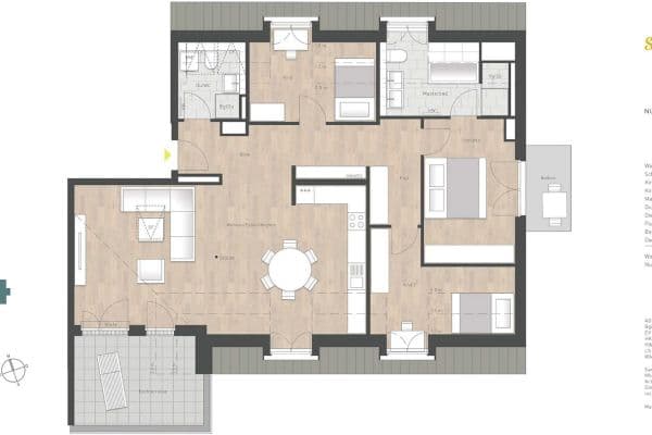 Predaj bytu 4-izbový 121 m², Keferloher-Markt-Straße, Putzbrunn-Oedenstockach, Bavorsko Predaj bytu 4-izbový 121 m², Keferloher-Markt-Straße, Putzbrunn-Oedenstockach, Bavorsko