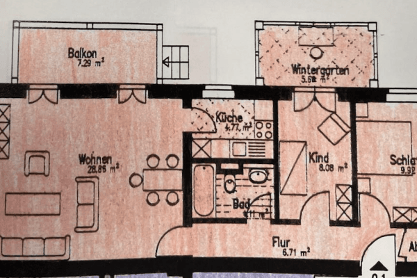 Predaj bytu 3-izbový 73 m², Potsdam, Brandenbursko Predaj bytu 3-izbový 73 m², Potsdam, Brandenbursko