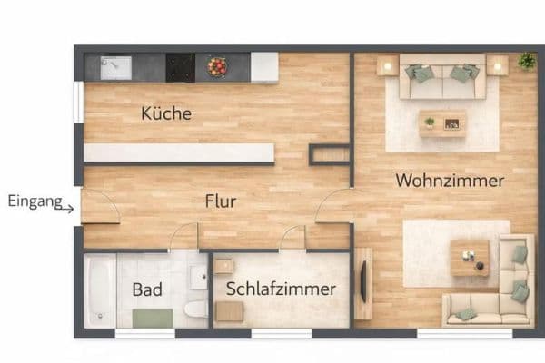 Prenájom bytu 2-izbový 50 m², Hoststraße 13a, Ahnatal-Weimar Prenájom bytu 2-izbový 50 m², Hoststraße 13a, Ahnatal-Weimar