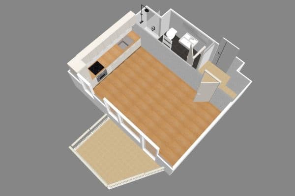 Prenájom bytu 1-izbový 30 m², Kbelská, Praha Prenájom bytu 1-izbový 30 m², Kbelská, Praha