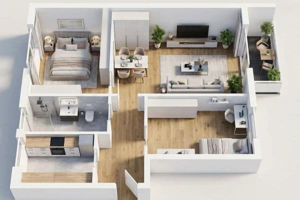 Predaj bytu 3-izbový 60 m², Pulvermühlenweg 31, Zwenkau Predaj bytu 3-izbový 60 m², Pulvermühlenweg 31, Zwenkau