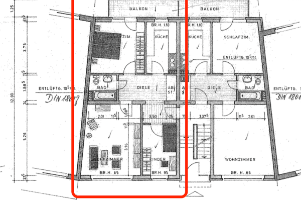 Prenájom bytu 3-izbový 70 m², Konstantinstraße 133, Mönchengladbach, Severné Porýnie - Westfálsko Prenájom bytu 3-izbový 70 m², Konstantinstraße 133, Mönchengladbach, Severné Porýnie - Westfálsko