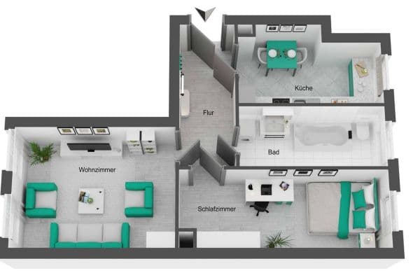 Prenájom bytu 2-izbový 52 m², Leipzig, Sasko Prenájom bytu 2-izbový 52 m², Leipzig, Sasko
