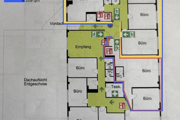 Prenájom kancelárie 209 m², Hannover, Dolné Sasko Prenájom kancelárie 209 m², Hannover, Dolné Sasko