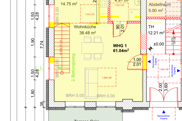 Prenájom bytu 2-izbový 61 m², Tiergartenstr. 7, Königs Wusterhausen Prenájom bytu 2-izbový 61 m², Tiergartenstr. 7, Königs Wusterhausen