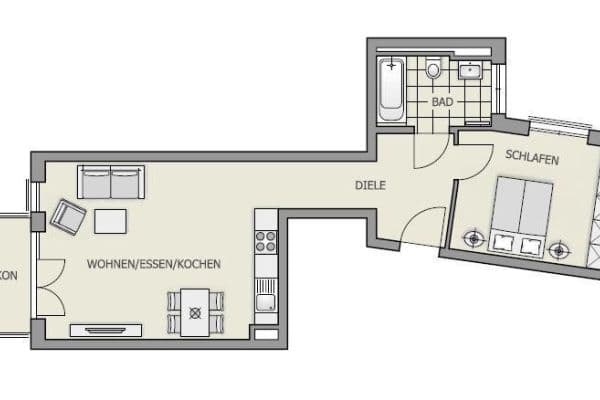 Prenájom bytu 2-izbový 56 m², Grossvenedigerstr. 55, München, Bavorsko Prenájom bytu 2-izbový 56 m², Grossvenedigerstr. 55, München, Bavorsko