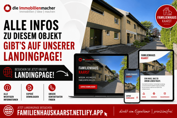Predaj domu 164 m², pozemek 195 m², Kampwebersheide 49, Kaarst Predaj domu 164 m², pozemek 195 m², Kampwebersheide 49, Kaarst