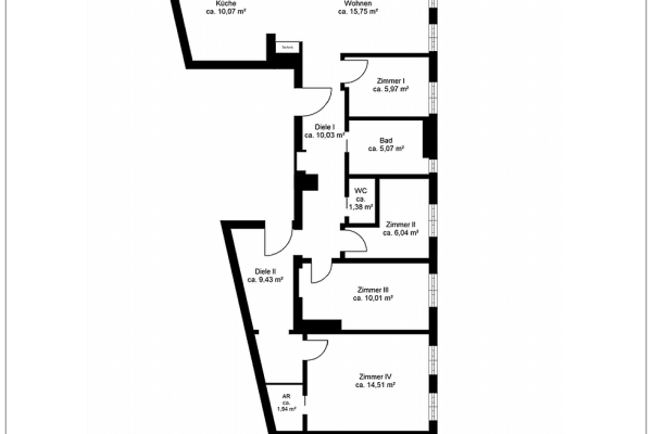 Predaj bytu 5-izbový 90 m², Hessstraße 82, München, Bavorsko Predaj bytu 5-izbový 90 m², Hessstraße 82, München, Bavorsko