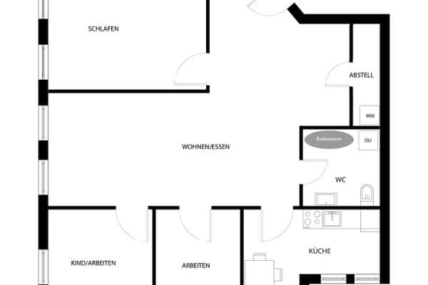 Prenájom bytu 4-izbový 96 m², Ilsfeld Prenájom bytu 4-izbový 96 m², Ilsfeld