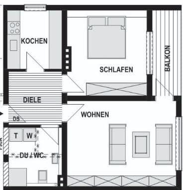 Prenájom bytu 2-izbový 57 m², Gesenhofstraße 25, Dortmund, Severné Porýnie - Westfálsko Prenájom bytu 2-izbový 57 m², Gesenhofstraße 25, Dortmund, Severné Porýnie - Westfálsko