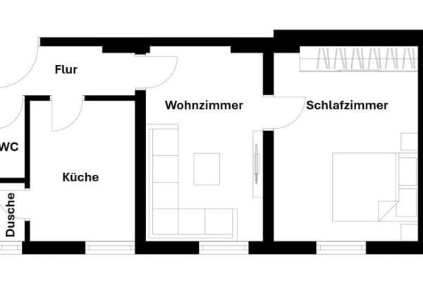 Predaj bytu 2-izbový 45 m², Wiesbaden, Hesensko Predaj bytu 2-izbový 45 m², Wiesbaden, Hesensko