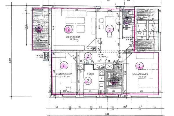 Predaj bytu 4-izbový 90 m², Borngasse 9, Hanau Predaj bytu 4-izbový 90 m², Borngasse 9, Hanau