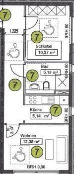 Prenájom bytu 2-izbový 52 m², Trautenauer Str. 13, Berlin Prenájom bytu 2-izbový 52 m², Trautenauer Str. 13, Berlin