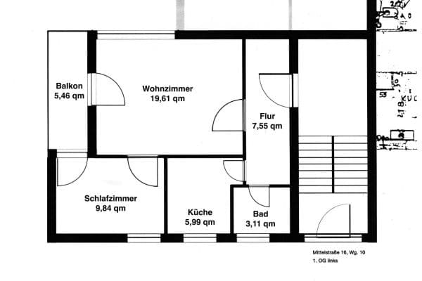 Predaj bytu 2-izbový 50 m², Mittelstraße 16, Berlin-Steglitz, Berlín Predaj bytu 2-izbový 50 m², Mittelstraße 16, Berlin-Steglitz, Berlín