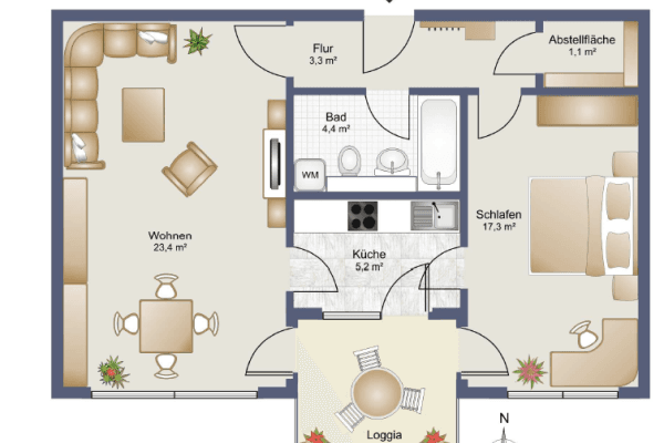 Predaj bytu 2-izbový 59 m², München, Bavorsko Predaj bytu 2-izbový 59 m², München, Bavorsko