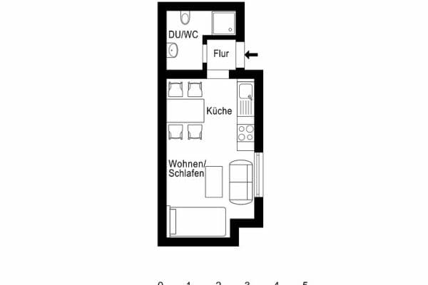 Prenájom bytu 1-izbový 20 m², Bonn Prenájom bytu 1-izbový 20 m², Bonn