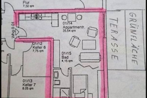 Prenájom bytu 1-izbový 42 m², Fliederweg 9, Landsberg Prenájom bytu 1-izbový 42 m², Fliederweg 9, Landsberg